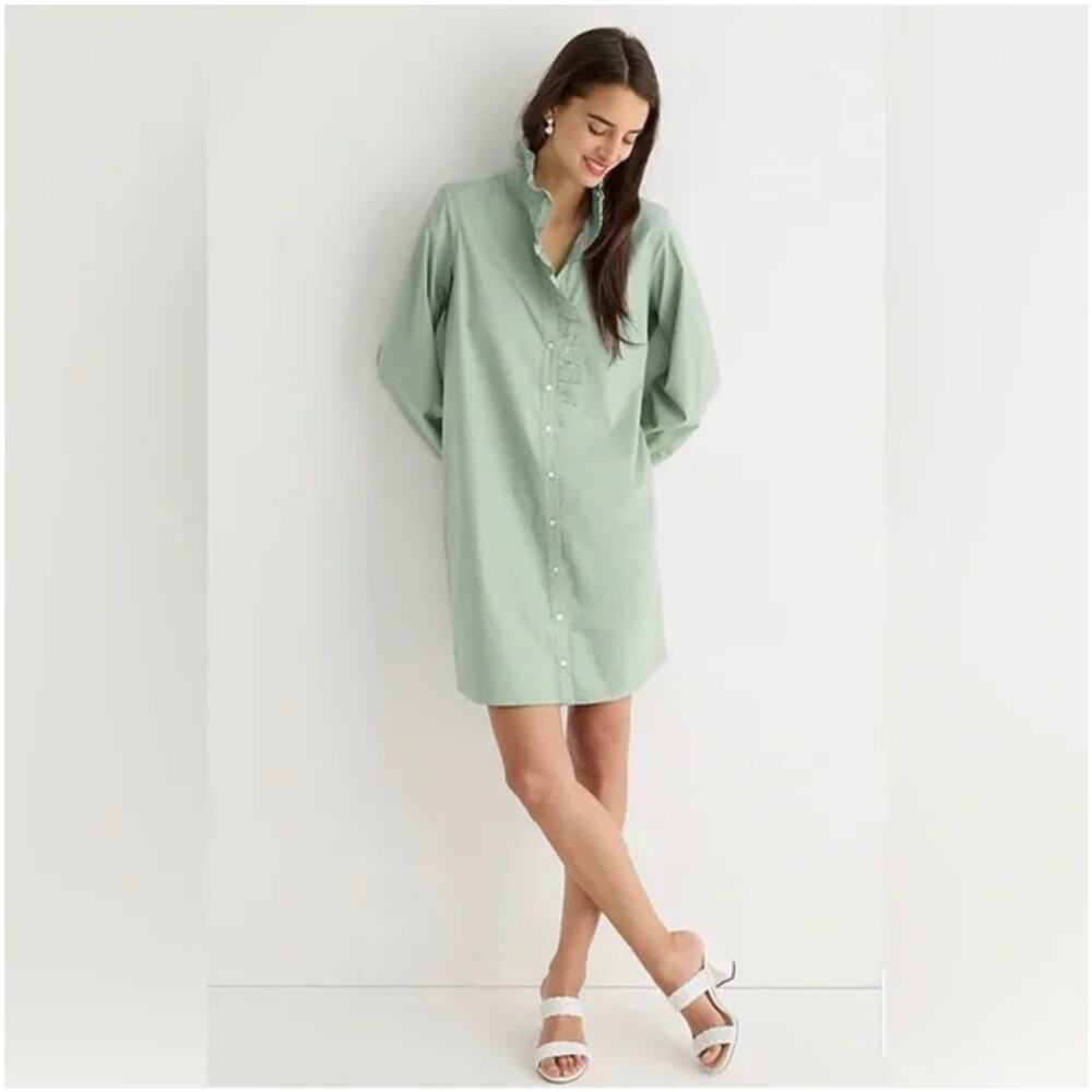 NEW J.Crew Cottage shirtdress in cotton poplin BP840